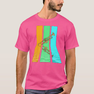 T-shirt Trompette Retro 80S Vintage