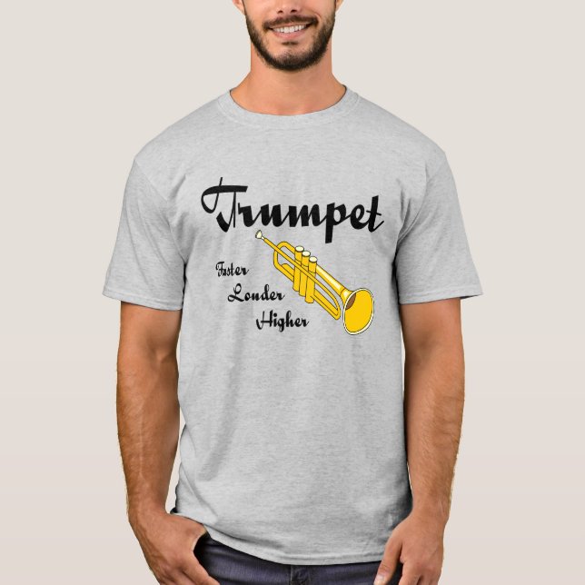 T-shirt Trompette supérieure (Devant)