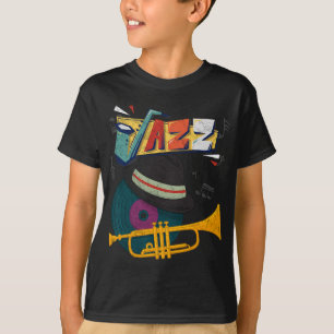 T-shirt Trompettes de Jazz Rétro Joueur Drôle Festival de