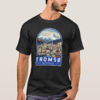 Tromso Norvège Travel Art Vintage