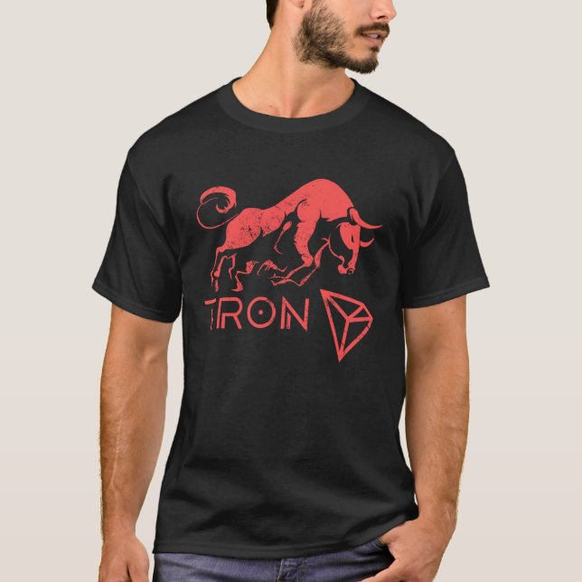 T-shirt TRON Crypto Millionaire BULLRUN HODL TRX Token to (Devant)
