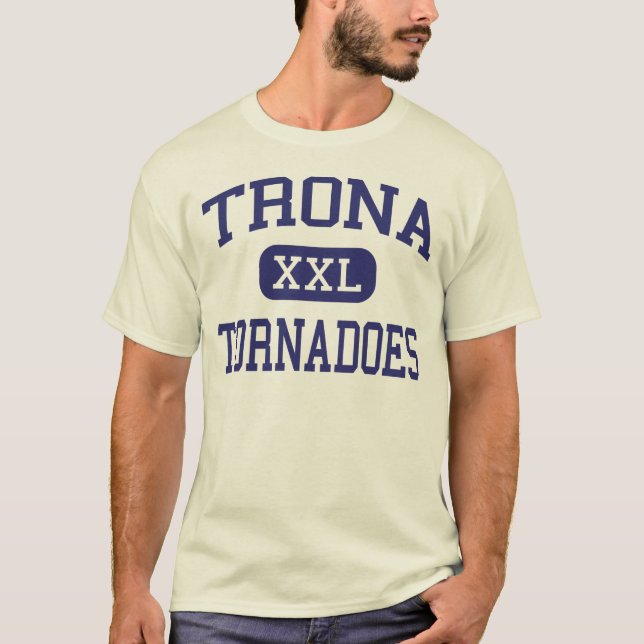 T-shirt Trona - tornades - lycée - trona la Californie (Devant)