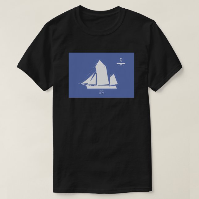T-shirt Tronc de la rivière Severn sur bleu 1 (Design devant)
