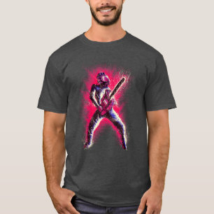 T-shirt tronçonneuse rose