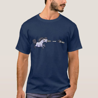 T-shirt Tronçonneuses de tir du poney des hommes hors de