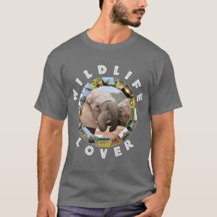 T-shirt Troncs d'éléphants, amoureux de la faune africaine