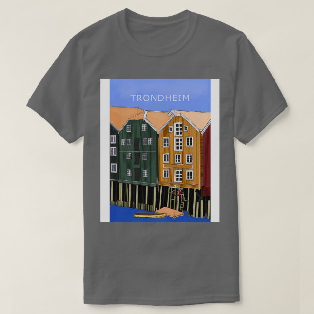 T-shirt Trondheim Trndelag Norvège 1 (Design devant)