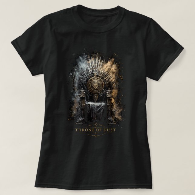 T-shirt Trône de poussière Dark Fantasy pour femmes (Design devant)