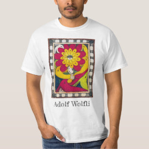 T-shirt Trône de St. Adolf, Fleur de Visage   Adolf Wölfl