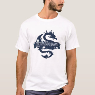 T-shirt Trône Médiéval Nouveauté Vol Dragon Hommes Femmes