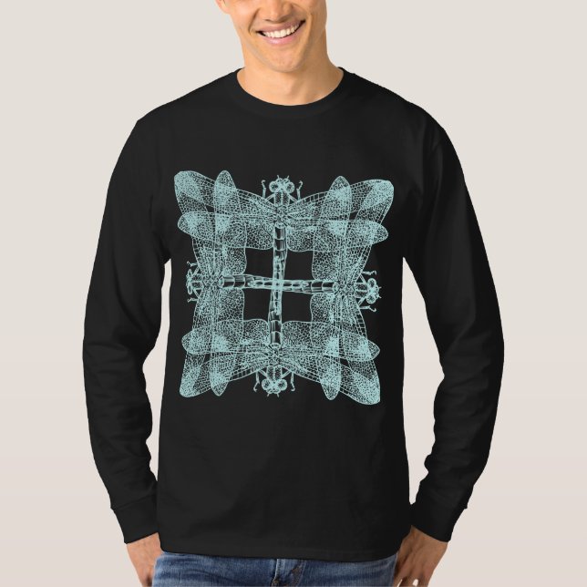 T-shirt Tronquer les libellules carrées (Devant)