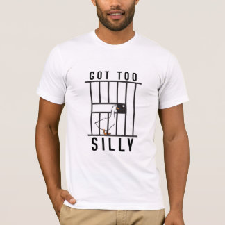 T-shirt Trop bête derrière les barreaux Tee enfermé