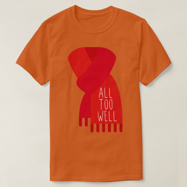 T-shirt Trop bien Écharpe rouge (Design devant)