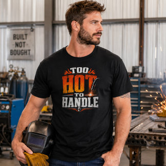 T-shirt Trop chaud pour manipuler un maillot de soudage, d