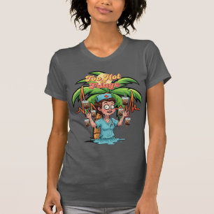 T-shirt "Trop chaud pour trier," drôle d'humour noir d'inf