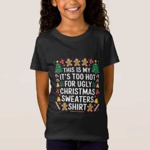 T-Shirt Trop chaud vilain famille de pulls de Noël