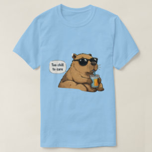 T-shirt Trop Chill pour S'en Soucier – Dessin Animé Vintag