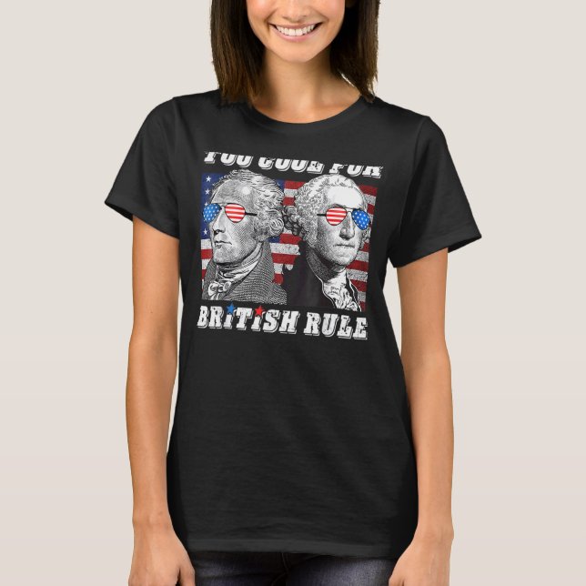 T-shirt Trop Cool pour George Washington 4e (Devant)