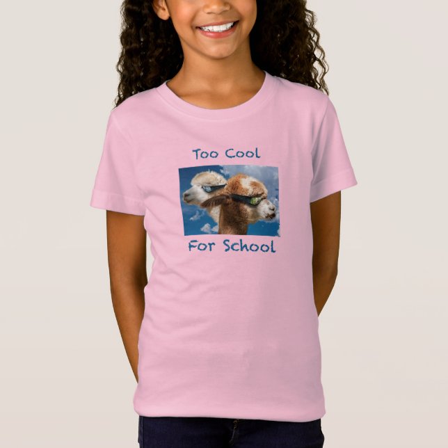 T-Shirt Trop Cool Pour l'École (Devant)