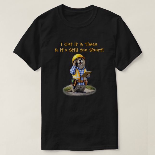 T-shirt "Trop court" (1) (Design devant)