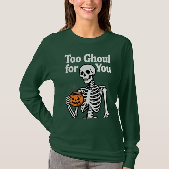 T-shirt Trop de fantôme pour toi (Devant)