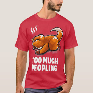 T-shirt Trop de personnes Nerd couchage Nerd pour introdui