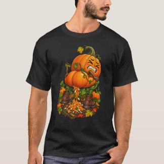 T-shirt Trop de Pumpkin Spice Drôle d'Automne