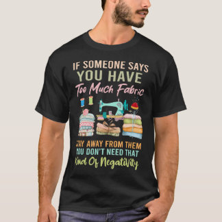 T-shirt Trop de tissus Couture Amoureux de la couture sur