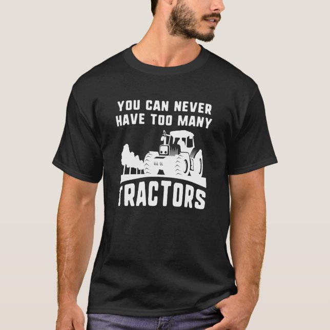 T-shirt Trop de tracteurs (Devant)