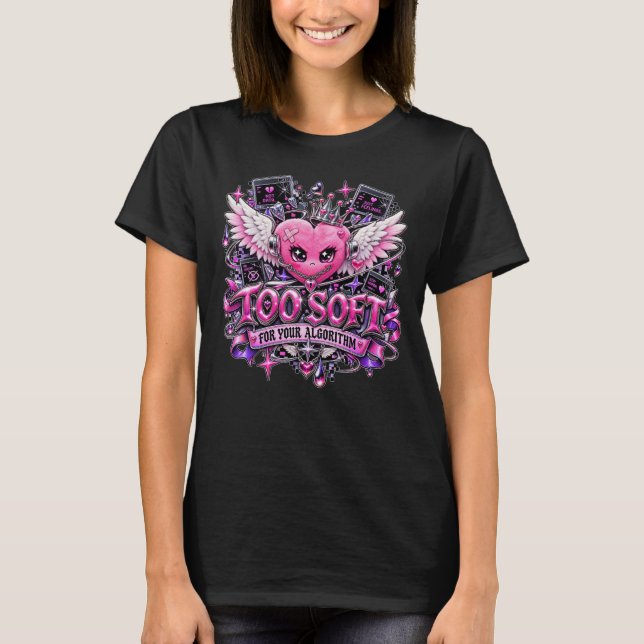 T-shirt Trop doux pour votre algorithme (Devant)