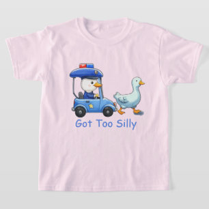 T-shirt Trop drôle d'humour de police d'oie drôle