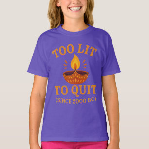 T-shirt trop éclairé pour quitter la fête de diwali
