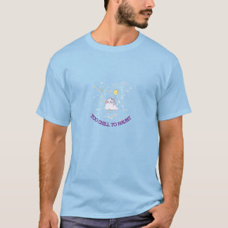 T-shirt Trop froid pour Haunt - mignon Fantôme Chemise Hal