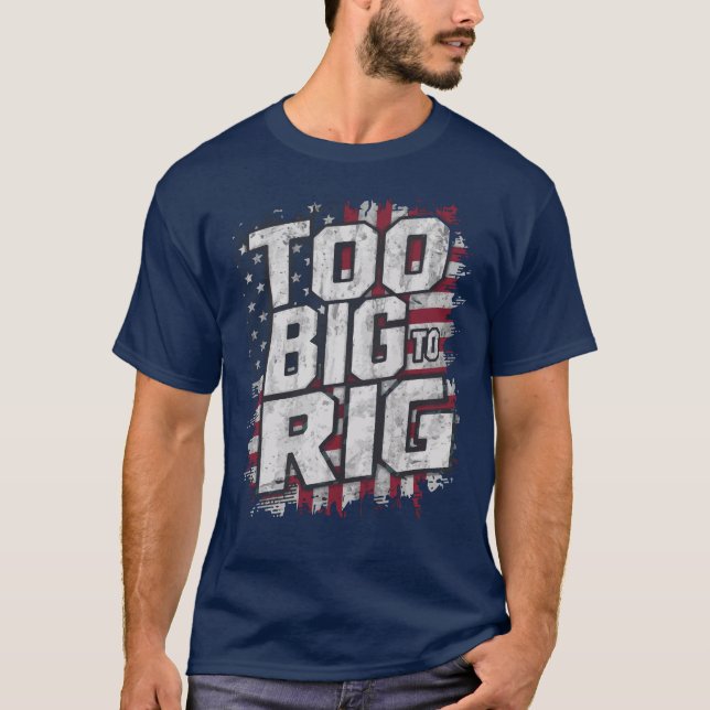 T-shirt Trop Gros Pour Ranger Drôle Trump 2024 Dunks Plais (Devant)