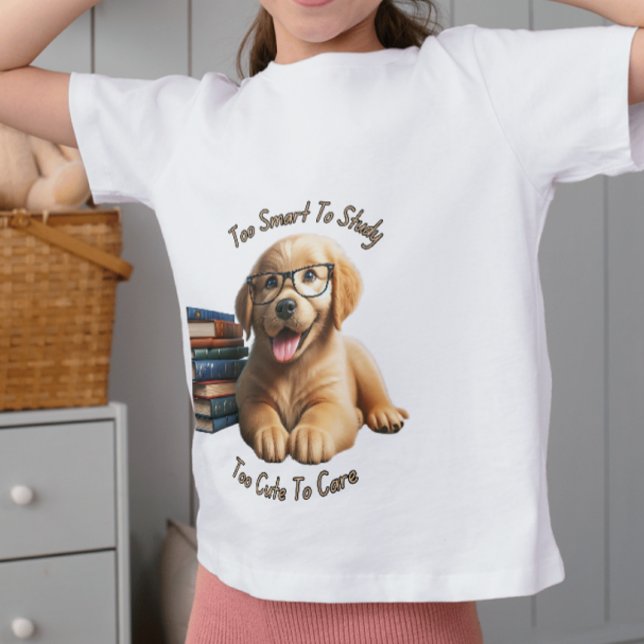 T-shirt Trop Intelligent Pour Étudier Trop Mignonne Pour P (Créateur téléchargé)
