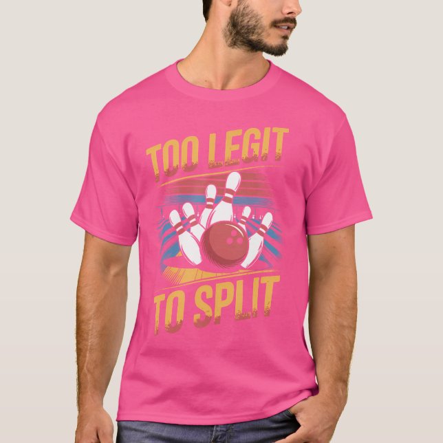 T-shirt Trop Leger Pour Fractionner Le Bowling (Devant)