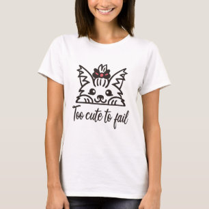 T-shirt Trop mignon pour échouer