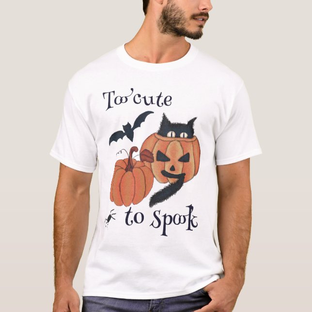 T-shirt Trop mignon pour effrayer (Devant)