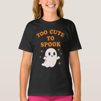 T-shirt Trop mignon pour effrayer - Drôle de fille fantôme