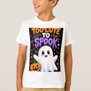 T-shirt TROP mignon pour effrayer un enfant fantôme d'Hall