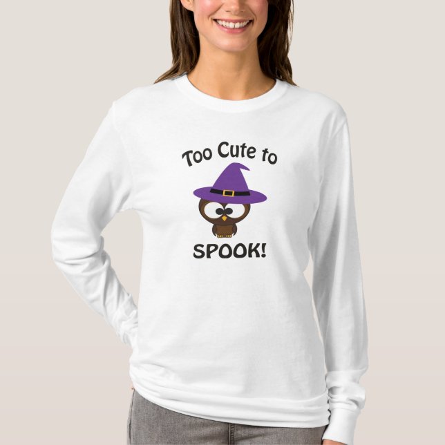 T-shirt Trop mignon pour parler ! Chouette (Devant)