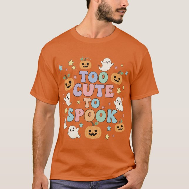 T-shirt trop mignon pour parler - graphique d'Hall (Devant)