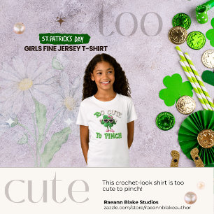 T-Shirt Trop mignon pour pincer Conception de style croche