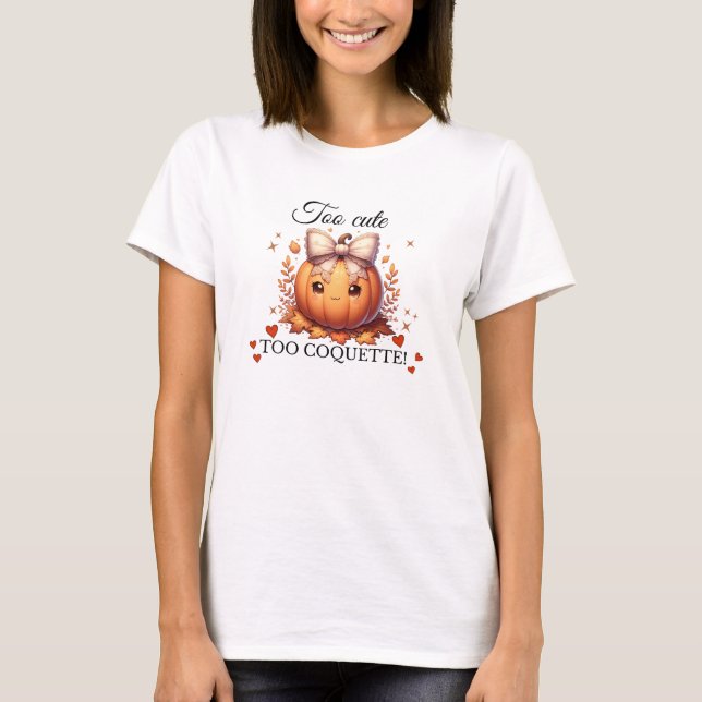 T-shirt Trop mignon trop coquette ! (Devant)