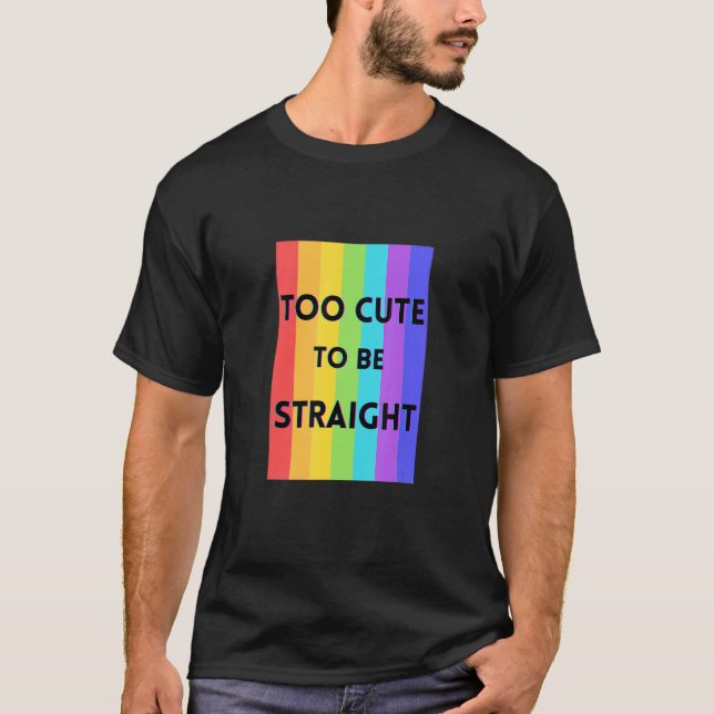 T-shirt Trop Mignonne Pour Être Juste (Devant)