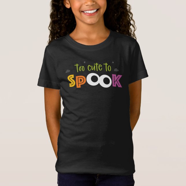 T-Shirt Trop Mignonne Pour Parler Spooktacular Chemise Hal (Devant)