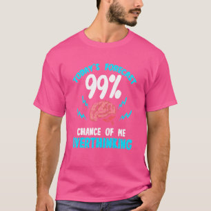 T-shirt Trop penser Citation Overthinker Dire Pers Anxieux