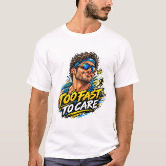 T-shirt Trop Rapide Pour Se Soucier Moderne Dynamique Spri
