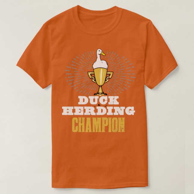 T-shirt Trophée Champion Duck Herding Compétitive Duck Her (Design devant)