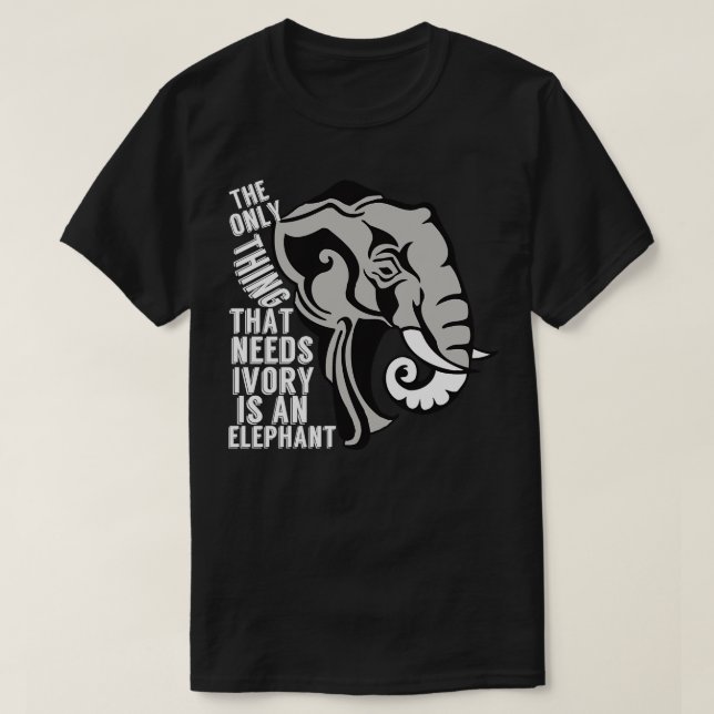 T-shirt Trophée Cute Elephant Ban (Design devant)